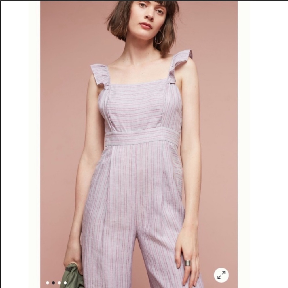 Anthropologie Nantucket Striped Jumpsuit - Picture 5 of 11